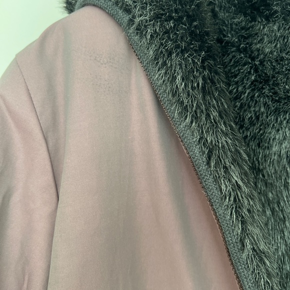 Cozy warm mid-length 2-way hooded jacket - Picture 6 of 10